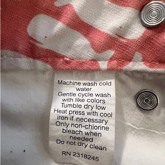 Vineyard Vines Women's Nautical Sailor Shorts in White w/Button Details Size 8 - Picture 4 of 4